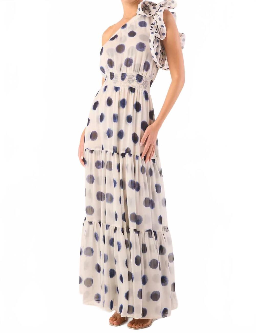 NEW MISA LOS ANGELES ilaria dress in polka dot mix